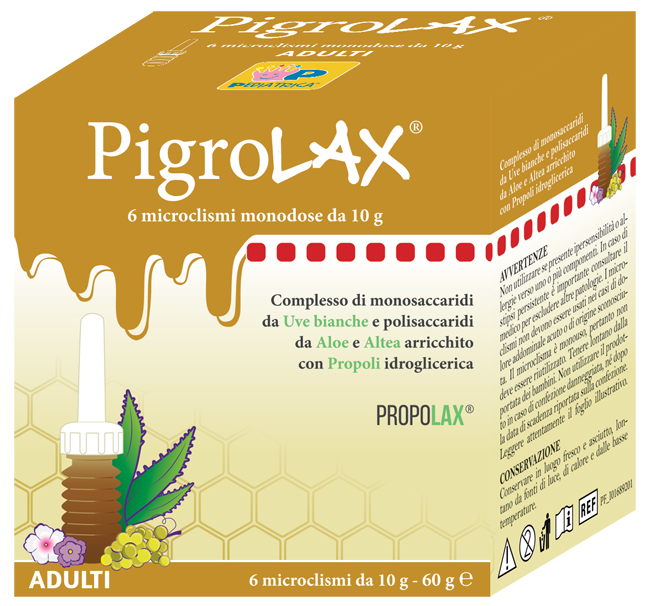MICROCLISMA PIGROLAX ADULTI 6 X 10 G - Farmacia De Pasquale