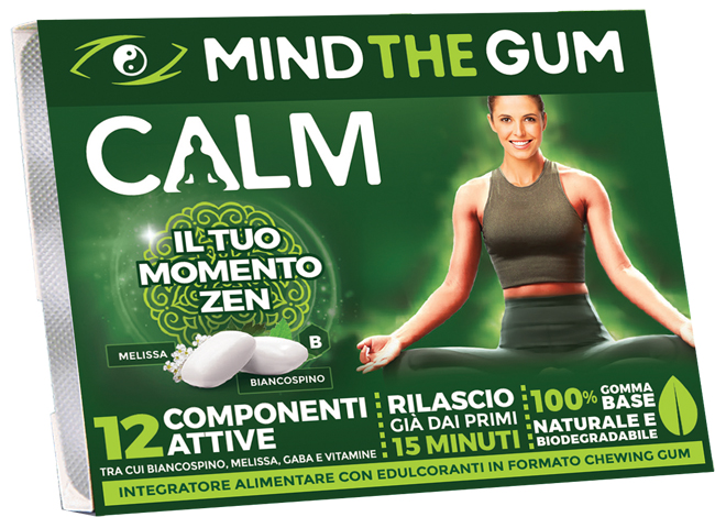 MIND THE GUM CALM 18 GOMME SENZA ZUCCHERO - Farmacia De Pasquale