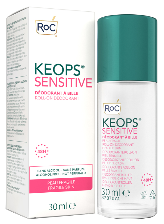 ROC KEOPS DEODORANTE ROLL-ON 48H SENSITIVE 30 ML - Farmacia De Pasquale