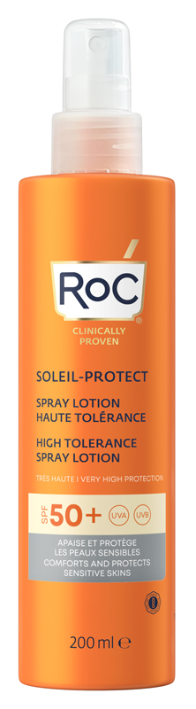 ROC LOZIONE SPRAY SOLARE CORPO SPF 50+ ELEVATA TOLLERABILITA' 200 ML - Farmacia De Pasquale