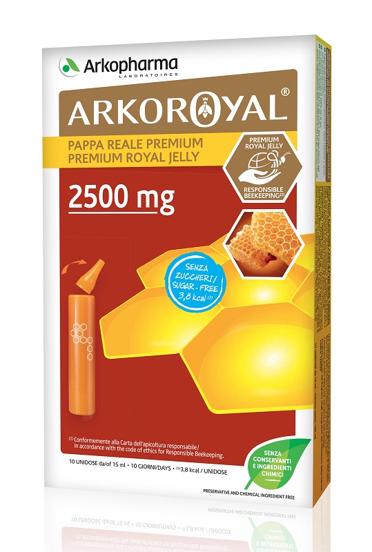 ARKOROYAL PAPPA REALE 2500 MG SENZA ZUCCHERO 10 FIALE - Farmacia De Pasquale