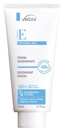 VEBIX PHYTAMIN E DEO PERFORMANCE CREMA DEO 48H-50ML BICARBONATO DI SODIO - Farmacia De Pasquale