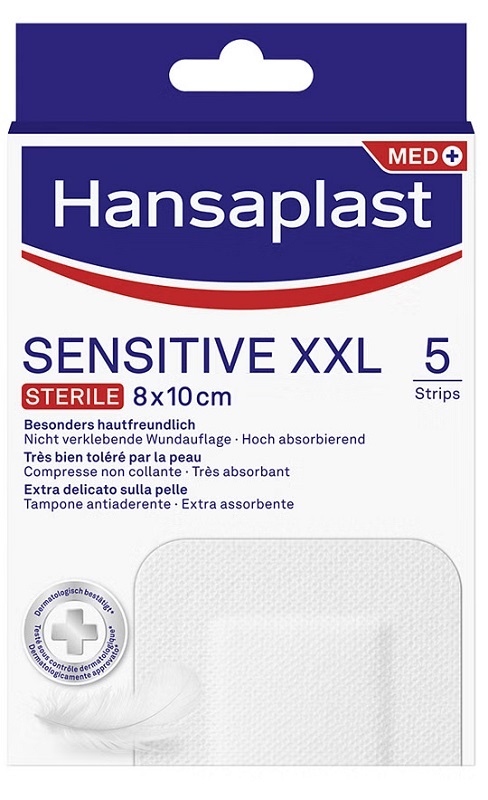 CEROTTO HANSAPLAST SENSITIVE XXL 5 PEZZI - Farmacia De Pasquale