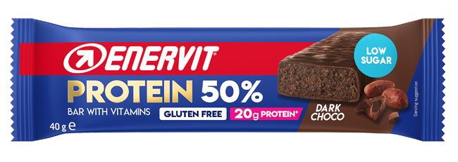 ENERVIT SPORT PROTEIN BAR 50% BARRETTA DARK CHOCOLATE 40 G - Farmacia De Pasquale