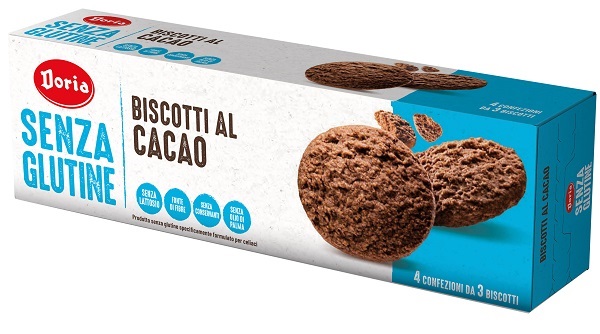 DORIA BISCOTTI CACAO 4X37,5 G - Farmacia De Pasquale