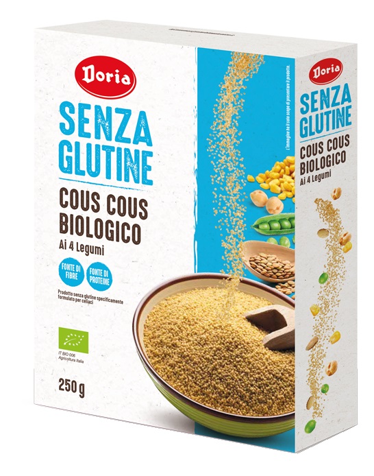 DORIA COUS COUS BIOLOGICO 4 LEGUMI 250 G - Farmacia De Pasquale