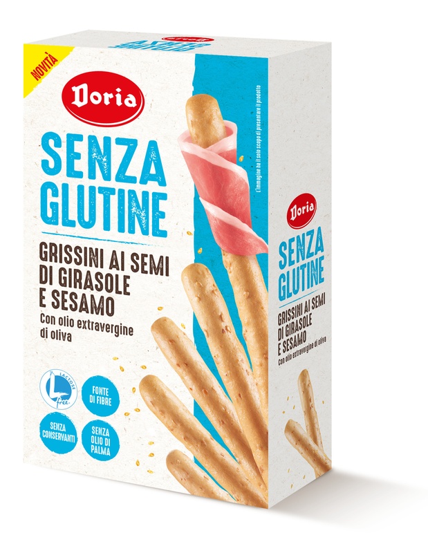 DORIA GRISSINI SEMI GIRASOLE-SESAMO 5 PEZZI DA 20 G - Farmacia De Pasquale