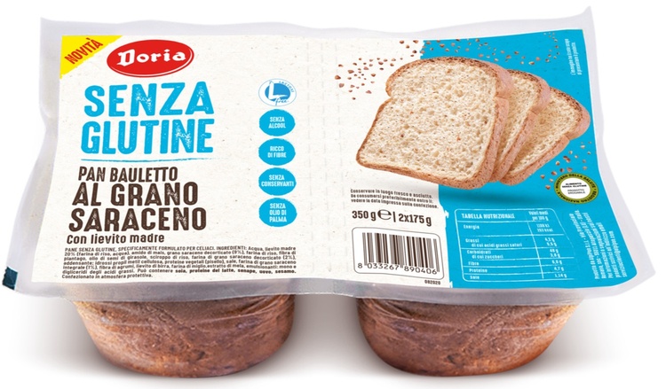DORIA PAN BAULETTO GRANO SARACENO 2 PEZZI DA 175 G - Farmacia De Pasquale