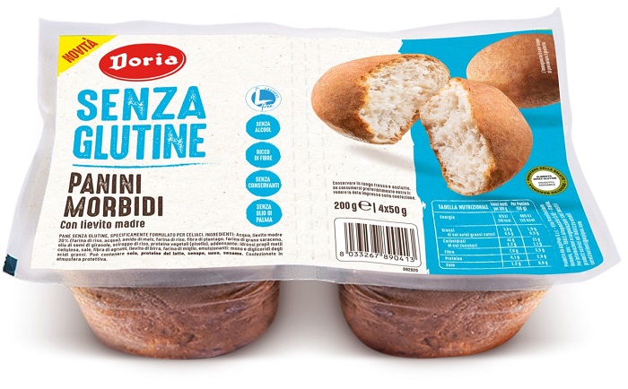 DORIA PANINI MORBIDI 4 PEZZI DA 50 G - Farmacia De Pasquale