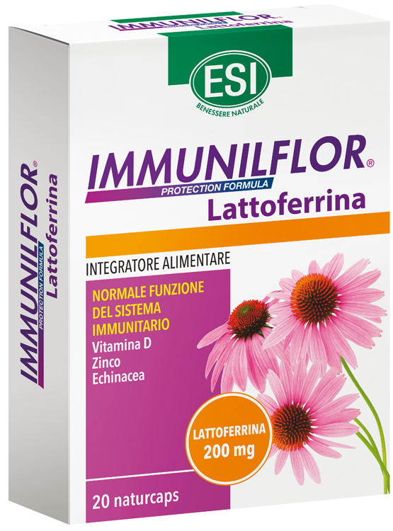 ESI IMMUNILFLOR LATTOFERRINA 20 NATURCAPS - Farmacia De Pasquale