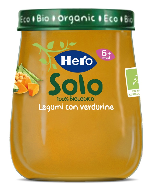 HERO BABY SOLO OMOGENEIZZATO LEGUMI VERDURE 120 G - Farmacia De Pasquale