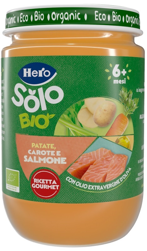 HERO BABY SOLO OMOGENEIZZATO SALMONE VERDURE 190 G - Farmacia De Pasquale