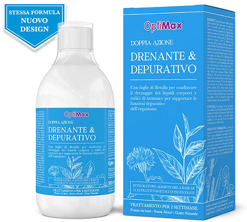 OPTIMAX DRENANTE DEPURATIVO 500 ML - Farmacia De Pasquale