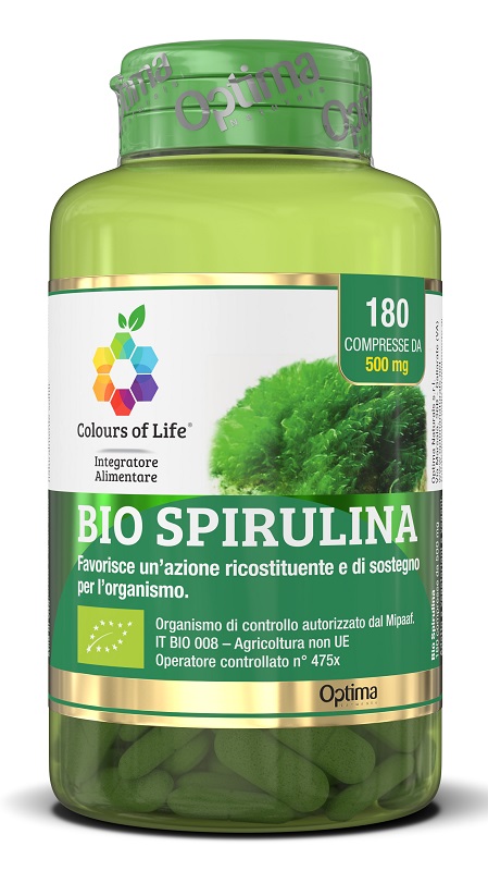 COLOURS OF LIFE BIO SPIRULINA 180 COMPRESSE - Farmacia De Pasquale
