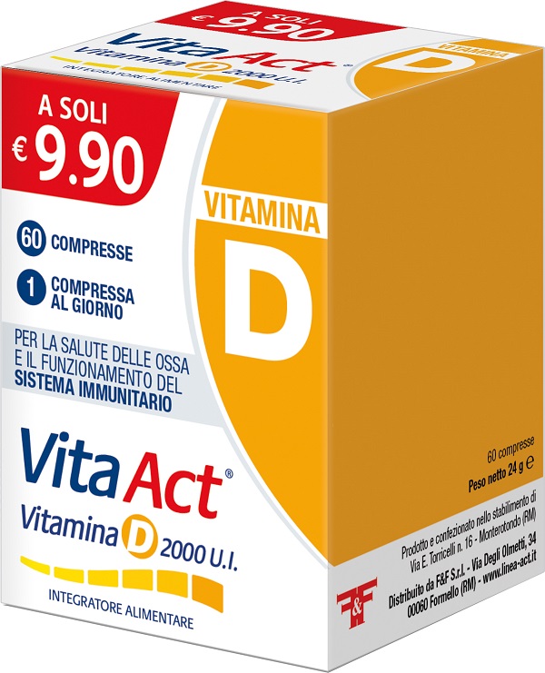 VITA ACT VITAMINA D 2000UI 60 COMPRESSE - Farmacia De Pasquale
