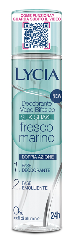 LYCIA DEO VAPO BIFASICO SILK SHAKE FRESCO MARINO 100 ML - Farmacia De Pasquale