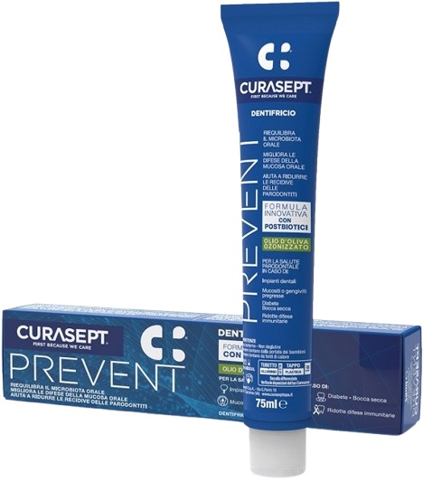 CURASEPT PREVENT DENTIFRICIO 75 ML - Farmacia De Pasquale