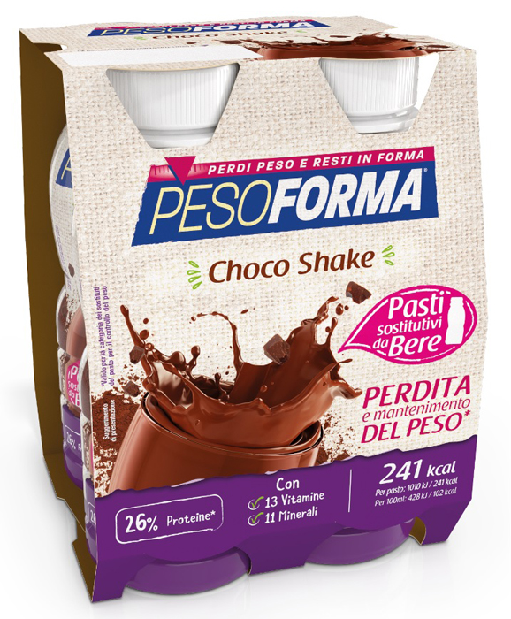 PESOFORMA CHOCO SHAKE 4X236 ML - Farmacia De Pasquale