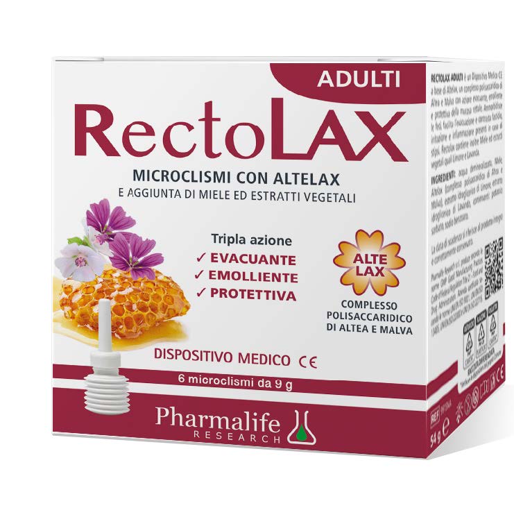 RECTOLAX ADULTI MICROCLISMI 6 PEZZI DA 9 G - Farmacia De Pasquale
