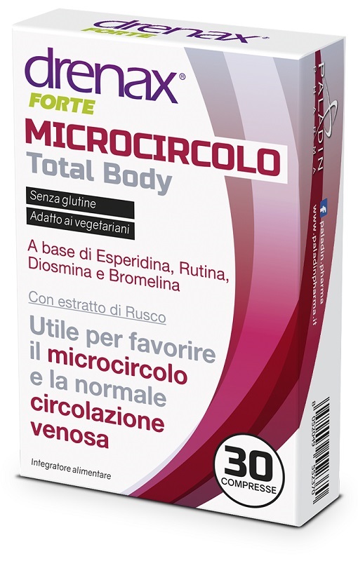 DRENAX FORTE MICROCIRCOLO TOTAL BODY 30 COMPRESSE - Farmacia De Pasquale