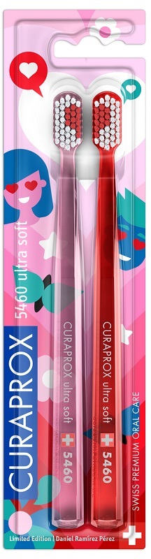 CURAPROX SPAZZOLINO 5460 ULTRA SOFT LOVE SPECIAL EDITION 2 PEZZI - Farmacia De Pasquale