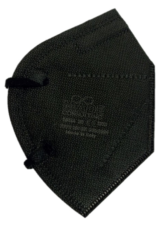 SIRIA 20 SEMIMASCHERA FILTRANTE NERA ANTIPOLVERE FFP2 NR MONOUSO SMALL - Farmacia De Pasquale