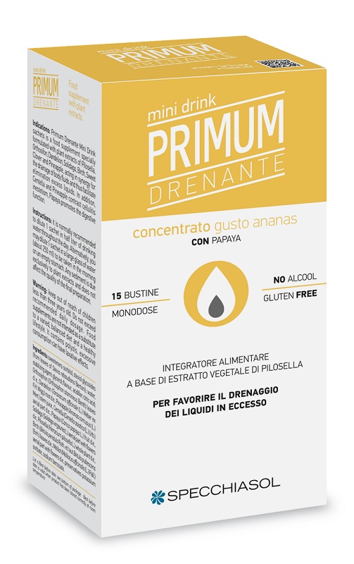 PRIMUM DRENANTE MINIDRINK ANANAS 15 STICK DA 10 ML - Farmacia De Pasquale