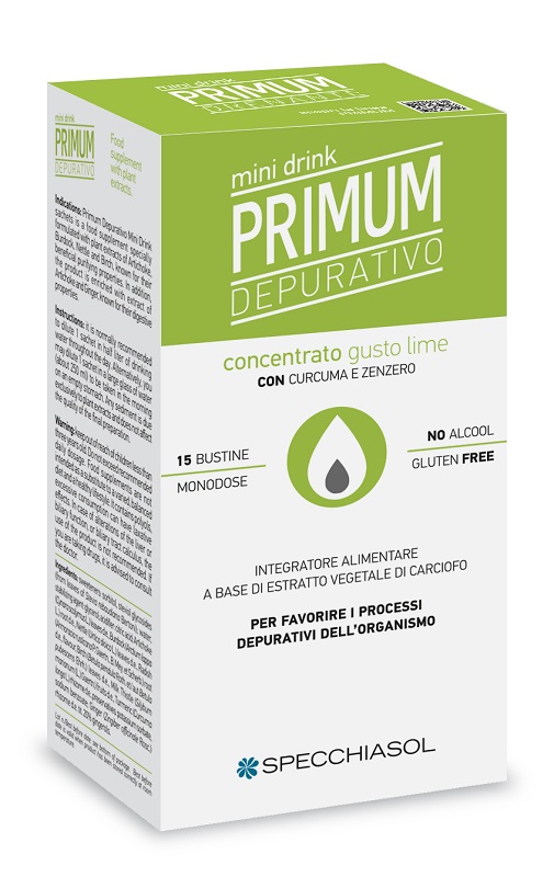 PRIMUM DEPURATIVO MINIDRINK LIME 15 STICK DA 10 ML - Farmacia De Pasquale