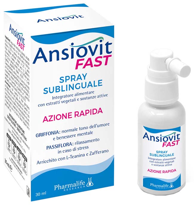 ANSIOVIT FAST SPRAY SUBLINGUALE 30 ML - Farmacia De Pasquale