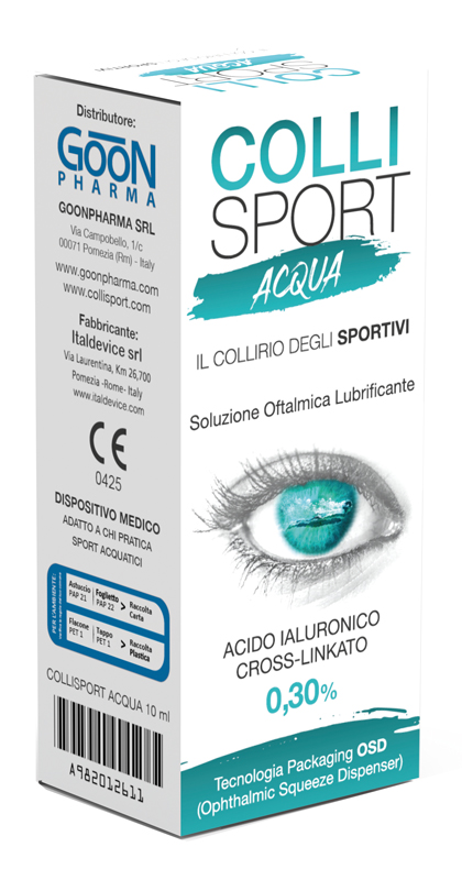 COLLISPORT ACQUA SOLUZIONE OFTALMICA LUBRIFICANTE 10 ML - Farmacia De Pasquale