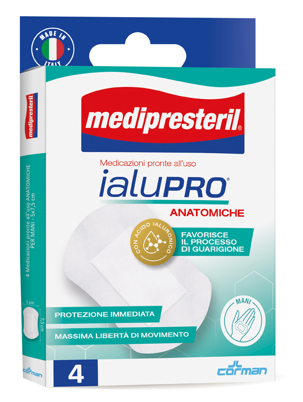 MEDIPRESTERIL IALUPRO MANI 5X7,5 CM 4 PEZZI - Farmacia De Pasquale