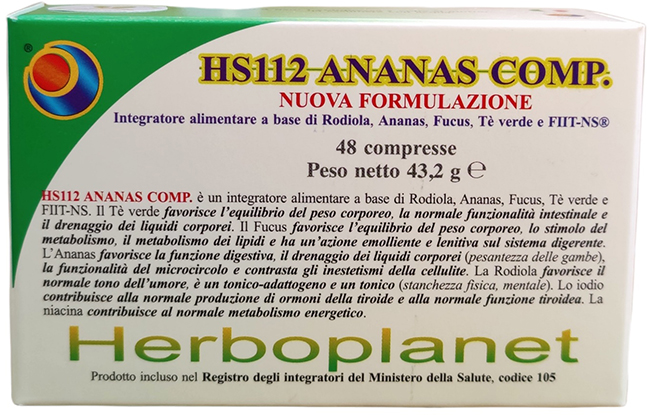 HS112 ANANAS COMP 48 COMPRESSE - Farmacia De Pasquale