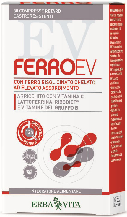 FERRO EV RETARD 30 COMPRESSE GASTRORESISTENTI - Farmacia De Pasquale
