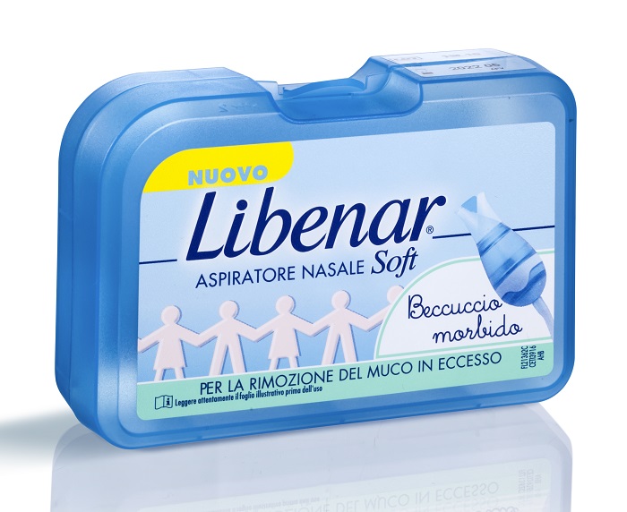 ASPIRATORE NASALE SOFT LIBENAR + 5 FILTRI CON BECCUCCIO ULTRA FLESSIBILE - Farmacia De Pasquale