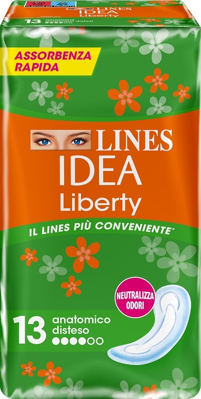 LINES IDEA LIBERTY DWCT ANATOMICI 13 PEZZI - Farmacia De Pasquale