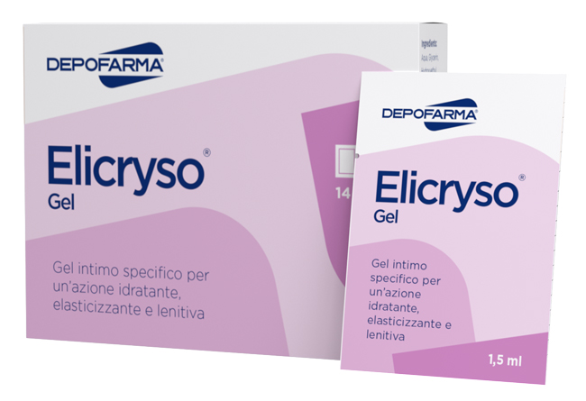 ELICRYSO GEL INTIMO IDRATANTE ELASTICIZZANTE E LENITIVO 14 BUSTINE DA 1,5 ML - Farmacia De Pasquale