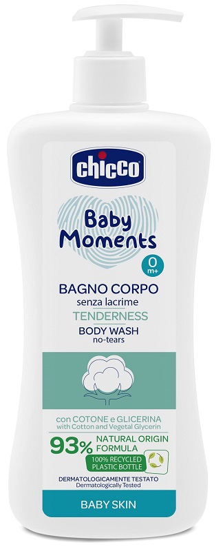 CHICCO BABY MOMENTS BAGNO TENEREZZA 500 ML - Farmacia De Pasquale