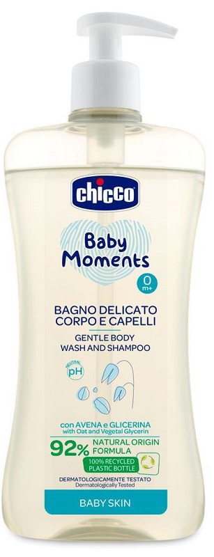 CHICCO BABY MOMENTS BAGNO CORPO CAP 500 ML - Farmacia De Pasquale