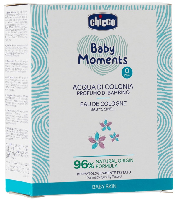 CHICCO BABY MOMENTS ACQUA DI COLONIA PROFUMO DI BAMBINO 100 ML - Farmacia De Pasquale
