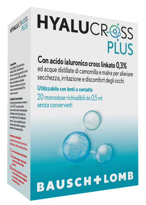 HYALUCROSS PLUS 20 FLACONCINI MONODOSE DA 0,5 ML - Farmacia De Pasquale