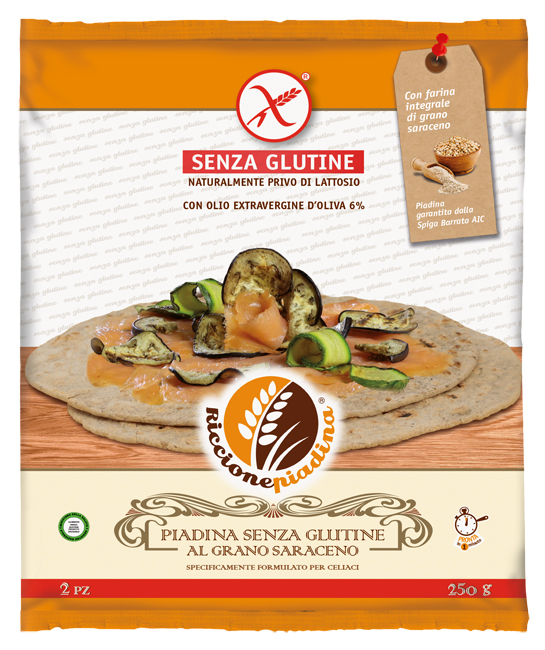 RICCIONE PIADINA SENZA GLUTINE AL GRANO SARACENO 2 X 125 G FUORI FRIGO - Farmacia De Pasquale