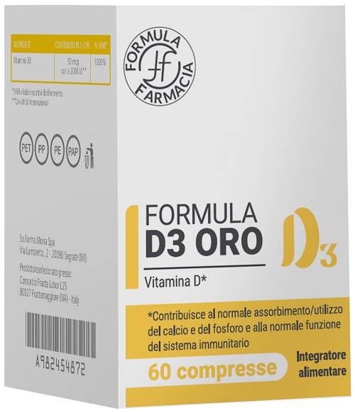 FORMULA D3 ORO 60 COMPRESSE - Farmacia De Pasquale
