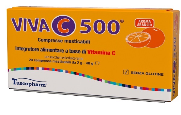 VIVA C 500 24 COMPRESSE MASTICABILI - Farmacia De Pasquale
