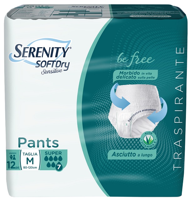 SERENITY PANTS SD SENSITIVE SUPER M 12 PEZZI - Farmacia De Pasquale