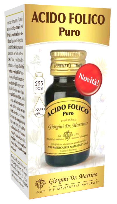 ACIDO FOLICO PURO LIQUIDO ANALCOLICO 30 ML - Farmacia De Pasquale