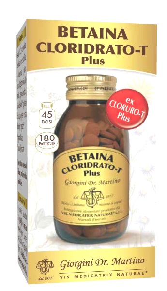 BETAINA CLORIDRATO-T PLUS 180 PASTIGLIE - Farmacia De Pasquale