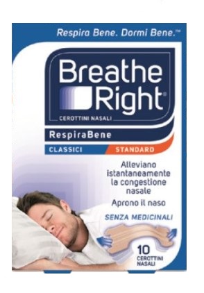 CEROTTI NASALI BREATHE RIGHT CLASSICI 10 PEZZI - Farmacia De Pasquale