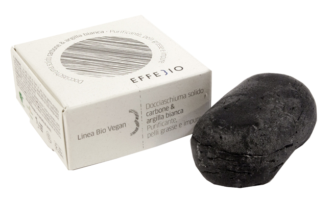 EFFEBIO DOCCIASCHIUMA SOLIDO CARBONE E ARGILLA BIANCA 75 G - Farmacia De Pasquale
