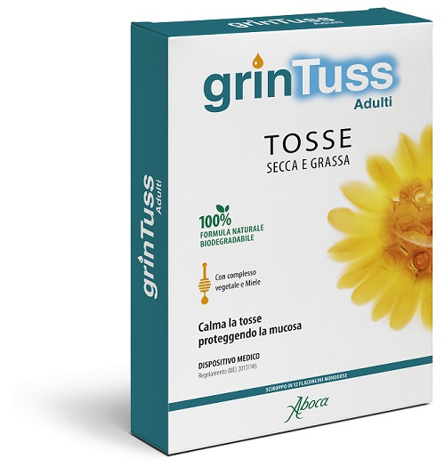GRINTUSS ADULTI SCIROPPO 12 FLACONCINI MONODOSE - Farmacia De Pasquale