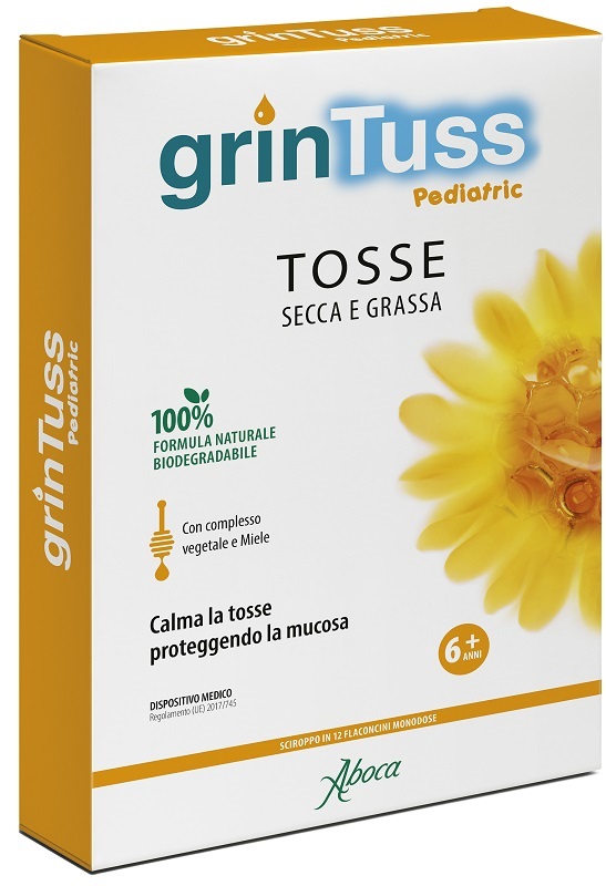GRINTUSS PEDIATRIC SCIROPPO 12 FLACONCINI - Farmacia De Pasquale